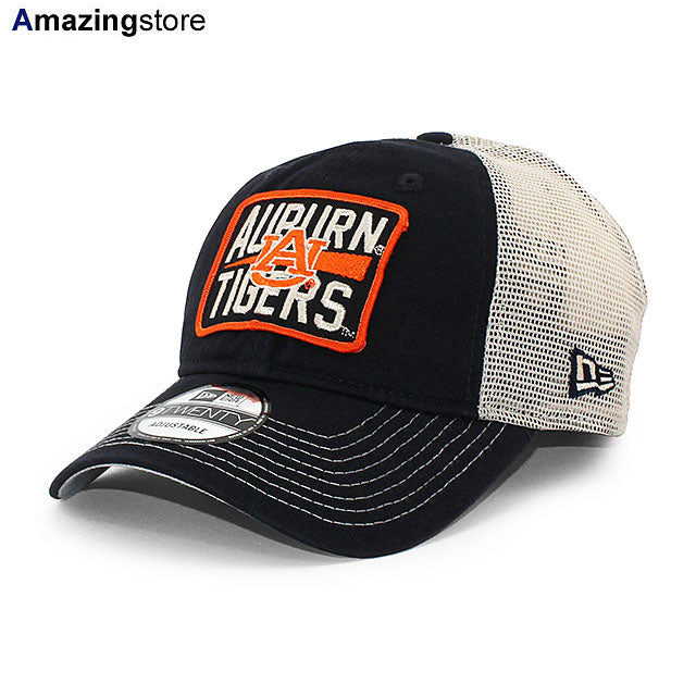 ニューエラ メッシュキャップ 9TWENTY オーバーン タイガース NCAA DEVOTED TRUCKER MESH CAP NAVY