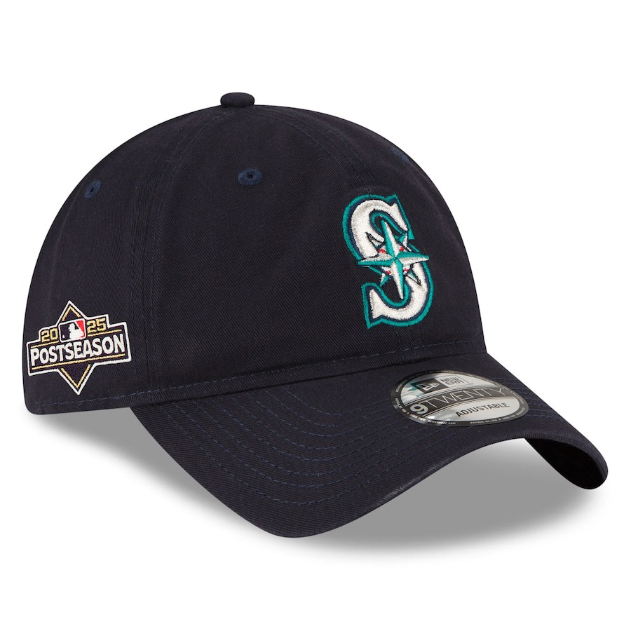 海外取寄 2025 ポストシーズンモデル ニューエラ キャップ 9TWENTY シアトル マリナーズ MLB POSTSEASON STRAPBACK CAP NAVY