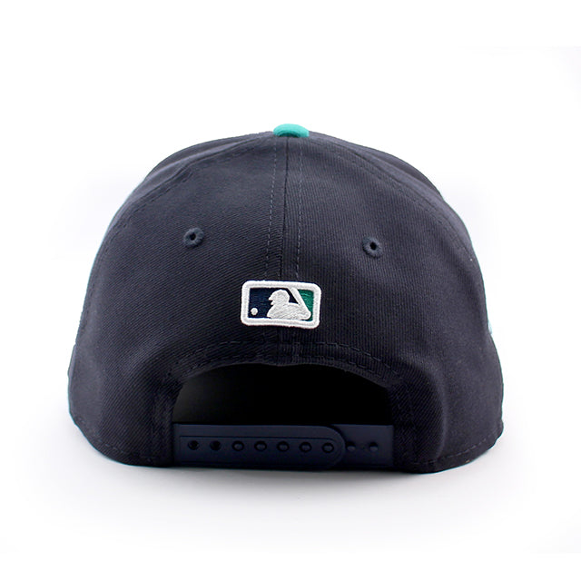 シアトル マリナーズ50周年記念モデル ニューエラ キャップ 9FORTY M-CROWN MLB 50th ANNIVERSARY SNAPBACK CAP NAVY TEAL