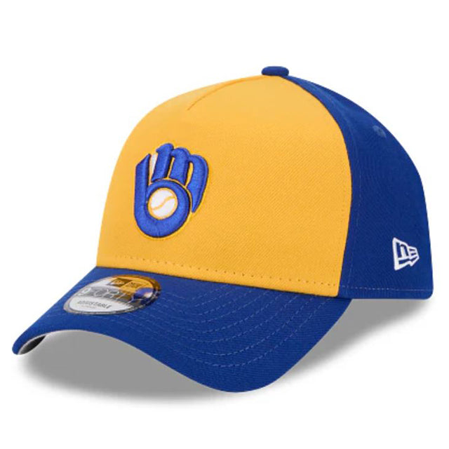 ニューエラ キャップ 9FORTY ミルウォーキー ブルワーズ MLB A-FRAME SNAPBACK CAP ROYAL BLUE GOLD