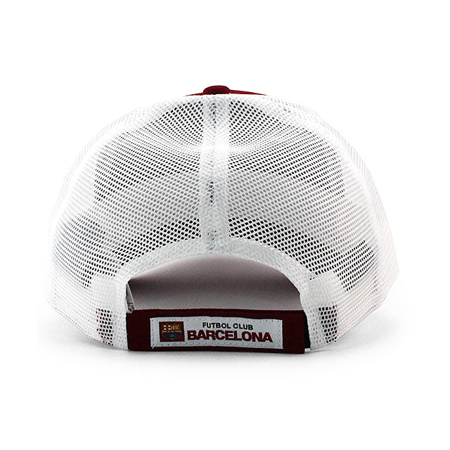 ニューエラ メッシュキャップ 9FORTY FC バルセロナ LA LIGA TRUCKER MESH CAP MAROON