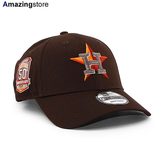 ニューエラ キャップ 9FORTY ヒューストン アストロズ MLB 50TH STRRAPBACK CAP BROWN