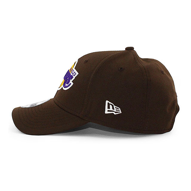 EU AU限定モデル ニューエラ キャップ 9FORTY ロサンゼルス レイカーズ NBA REPREVE STRAPBACK CAP BROWN