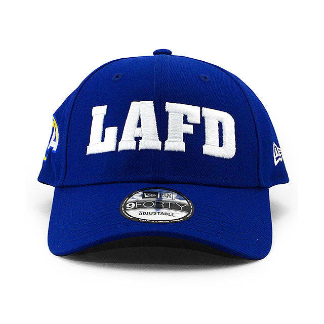 ニューエラ キャップ 9FORTY ロサンゼルス ラムズ LAFD NFL THE LEAGUE ADJUSTABLE CAP BLUE