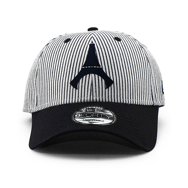 ニューエラ キャップ 9FORTY パリ サンジェルマン FC PSG PINSTRIPE STRAPBACK CAP IVORY
