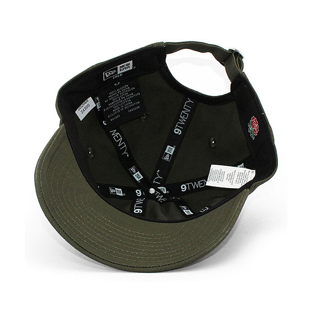 子供用 ニューエラ キャップ 9TWENTY ラグビーイングランド代表 CHILD STRAPBACK CAP OLIVE