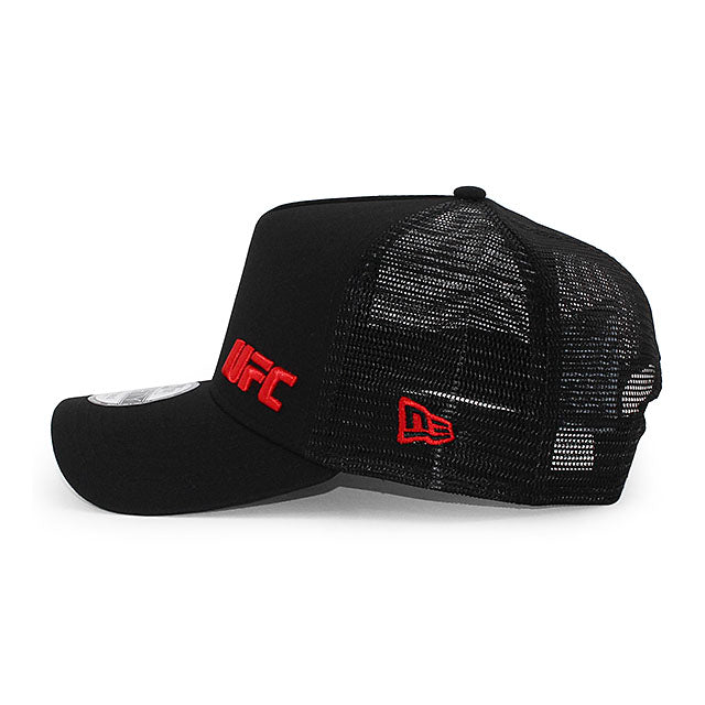 ニューエラ メッシュキャップ 9FORTY UFC FLAWLESS A-FRAME TRUCKER MESH CAP BLACK