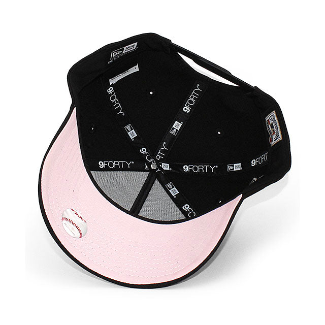 ニューエラ キャップ 9FORTY ニューヨーク ヤンキース MLB 2000 WORLD SERIES SAKURA PINK BOTTOM A-FRAME SNAPBACK CAP BLACK