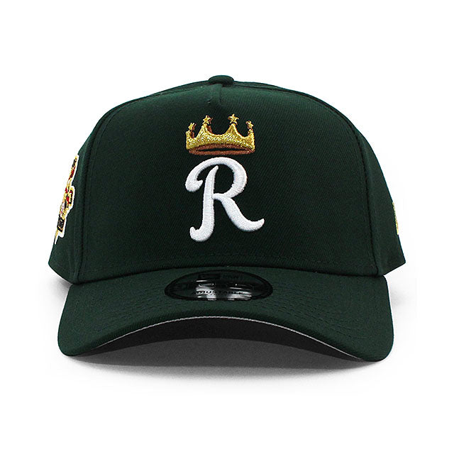 ニューエラ キャップ 9FORTY スナップバック カンザスシティ ロイヤルズ MLB AL 100TH GREY BOTTOM A-FRAME SNAPBACK CAP GREEN