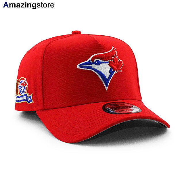 ニューエラ キャップ 9FORTY トロント ブルージェイズ MLB 10TH GREY BOTTOM A-FRAME SNAPBACK CAP RED
