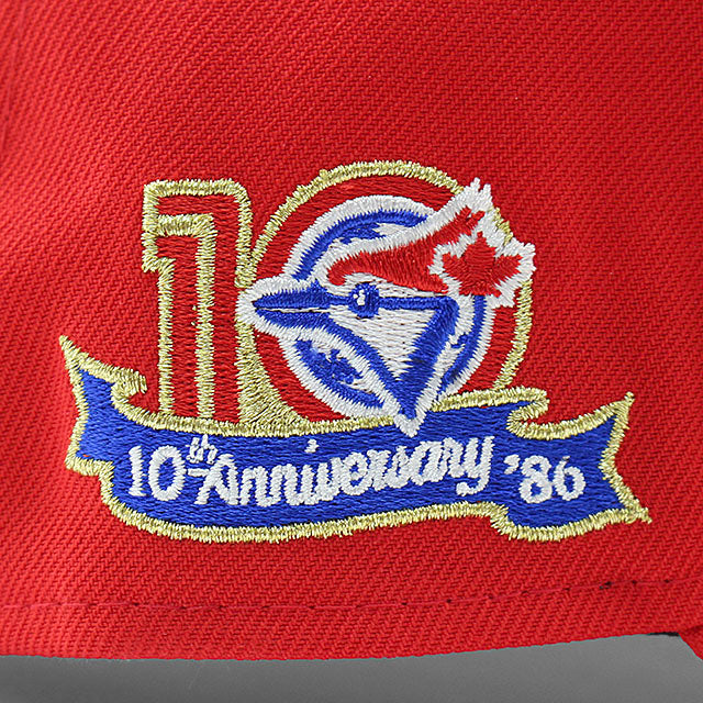 ニューエラ キャップ 9FORTY トロント ブルージェイズ MLB 10TH GREY BOTTOM A-FRAME SNAPBACK CAP RED