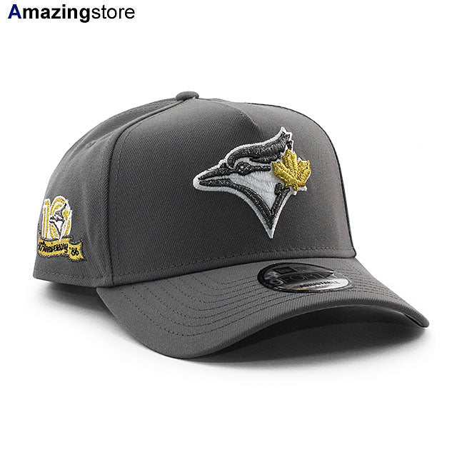 ニューエラ キャップ 9FORTY トロント ブルージェイズ MLB 10TH GREY BOTTOM A-FRAME SNAPBACK CAP GRAY