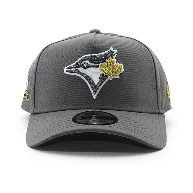 ニューエラ キャップ 9FORTY トロント ブルージェイズ MLB 10TH GREY BOTTOM A-FRAME SNAPBACK CAP GRAY