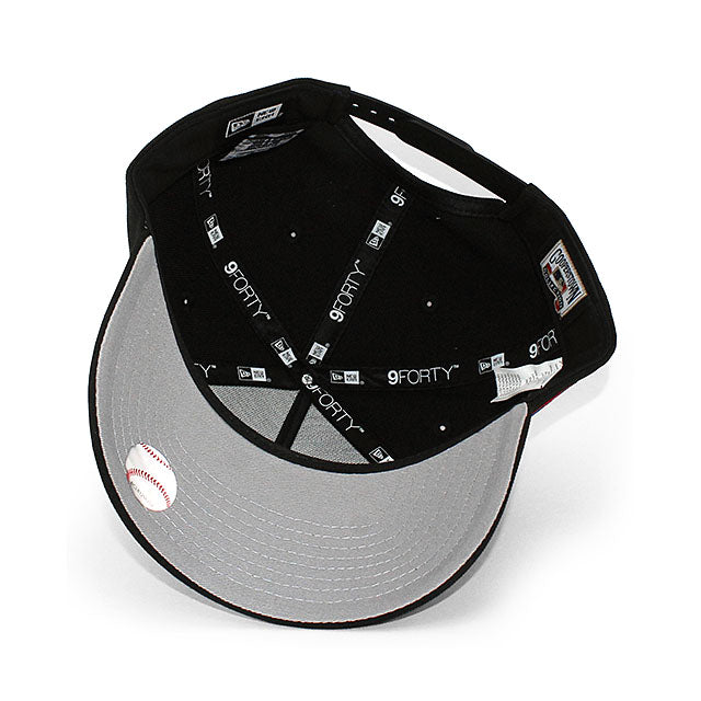 ニューエラ キャップ 9FORTY ブルックリン ドジャース MLB 1955 WORLD SERIES CHAMPIONS GREY BOTTOM A-FRAME SNAPBACK CAP BLACK