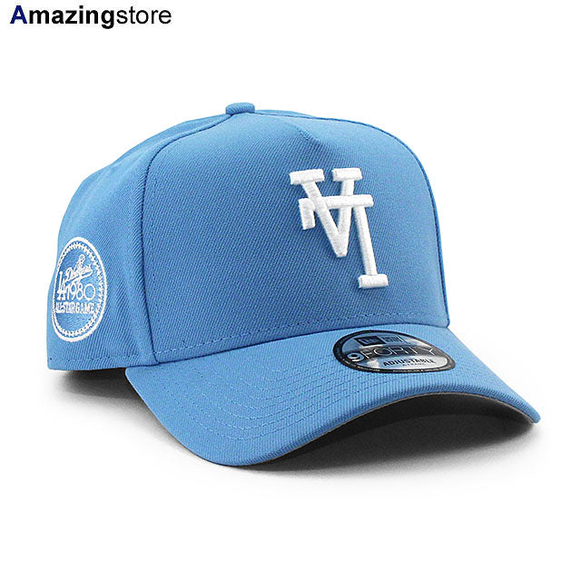 ニューエラ キャップ 9FORTY ロサンゼルス ドジャース MLB UPSIDEDOWN 1980 ALL STAR GREY BOTTOM A-FRAME SNAPBACK CAP SKY BLUE