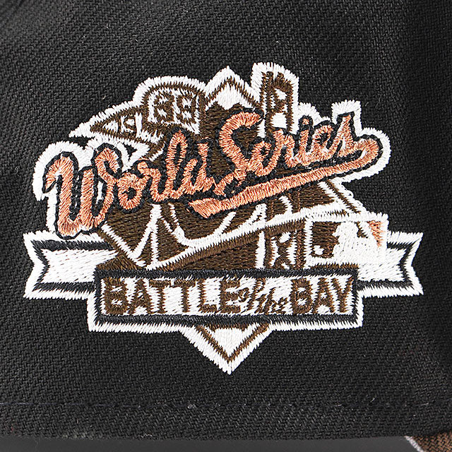 ニューエラ キャップ 9FORTY オークランド アスレチックス MLB 1989 WORLD SERIES GREY BOTTOM A-FRAME SNAPBACK CAP BLACK