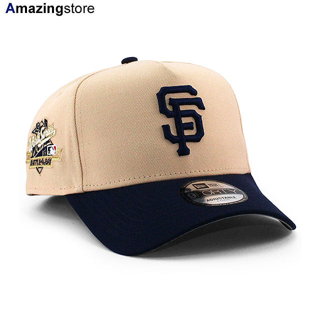 ニューエラ キャップ 9FORTY サンフランシスコ ジャイアンツ MLB 1989 WORLD SERIES GREY BOTTOM A-FRAME SNAPBACK CAP PEACH