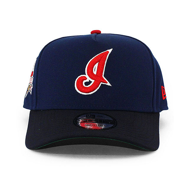 ニューエラ キャップ 9FORTY クリーブランド インディアンス MLB 1997 ALL STAR GREY BOTTOM A-FRAME SNAPBACK CAP NAVY