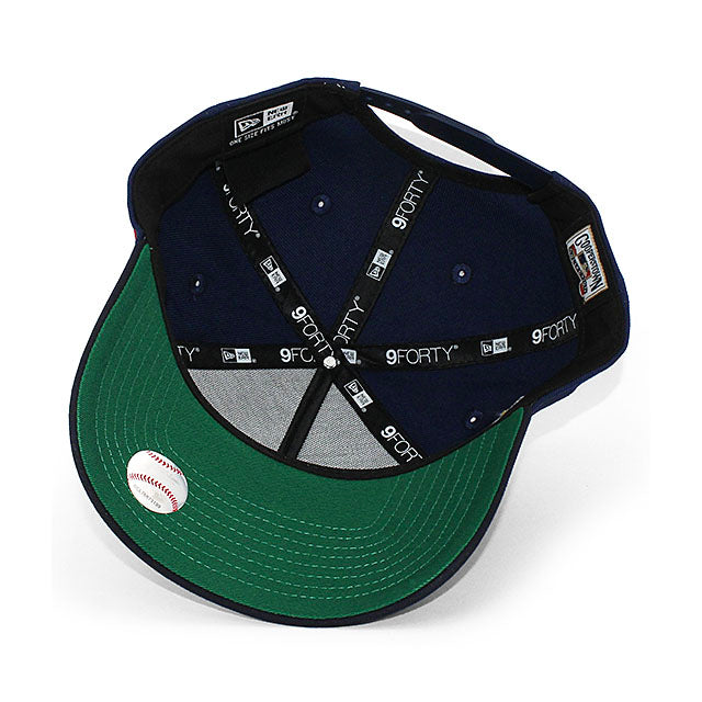 ニューエラ キャップ 9FORTY クリーブランド インディアンス MLB 1997 ALL STAR GREY BOTTOM A-FRAME SNAPBACK CAP NAVY