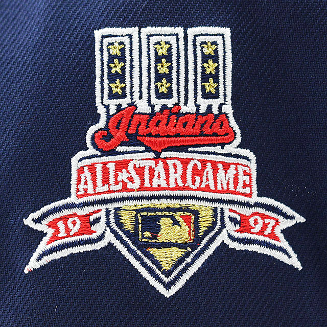 ニューエラ キャップ 9FORTY クリーブランド インディアンス MLB 1997 ALL STAR GREY BOTTOM A-FRAME SNAPBACK CAP NAVY