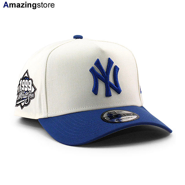 ニューエラ キャップ 9FORTY ニューヨーク ヤンキース MLB 1999 WORLD SERIES GREY BOTTOM A-FRAME SNAPBACK CAP CREAM
