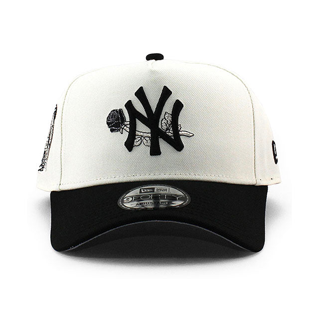 ニューエラ キャップ 9FORTY ニューヨーク ヤンキース MLB 2000 WORLD SERIES GREY BOTTOM A-FRAME SNAPBACK CAP CREAM