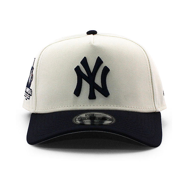 ニューエラ キャップ 9FORTY ニューヨーク ヤンキース MLB 2000 WORLD SERIES SUBWAY SERIES CHAMPIONS GREY BOTTOM A-FRAME SNAPBACK CAP CREAM