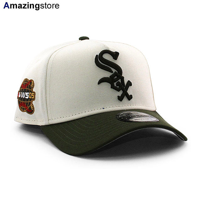 ニューエラ キャップ 9FORTY シカゴ ホワイトソックス MLB 2005 WORLD SERIES GREY BOTTOM A-FRAME SNAPBACK CAP CREAM