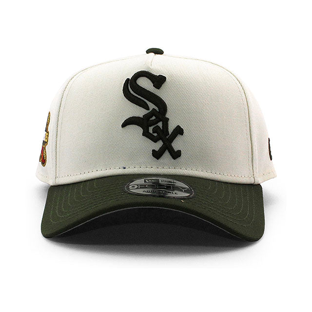 ニューエラ キャップ 9FORTY シカゴ ホワイトソックス MLB 2005 WORLD SERIES GREY BOTTOM A-FRAME SNAPBACK CAP CREAM