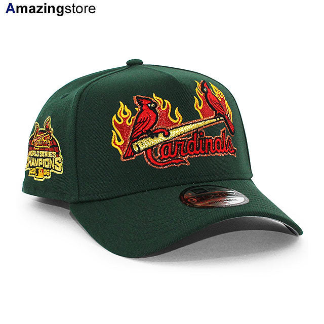ニューエラ キャップ 9FORTY セントルイス カージナルス MLB 2006 WORLD SERIES GREY BOTTOM A-FRAME SNAPBACK CAP DK GREEN