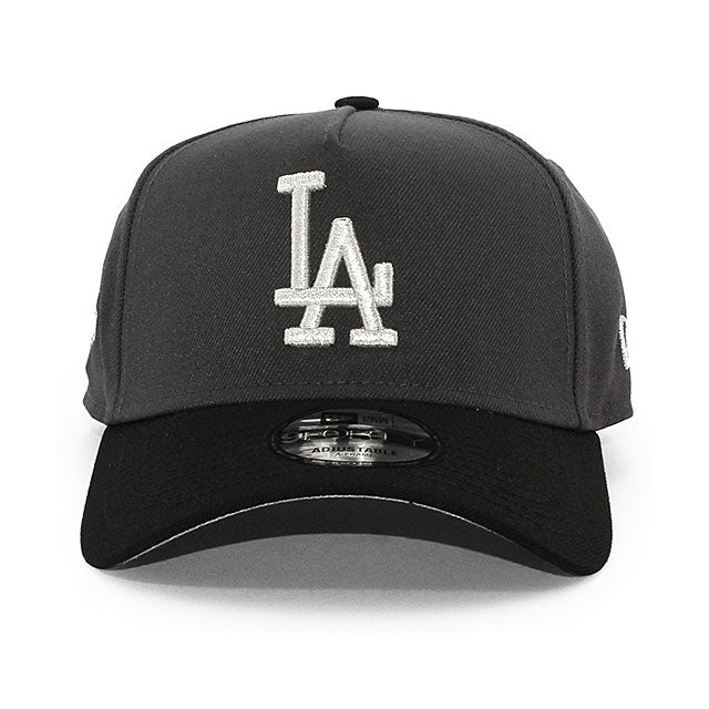 ニューエラ キャップ 9FORTY ロサンゼルス ドジャース MLB 2024 WORLD SERIES CHAMPIONS GREY BOTTOM A-FRAME SNAPBACK CAP GRAY