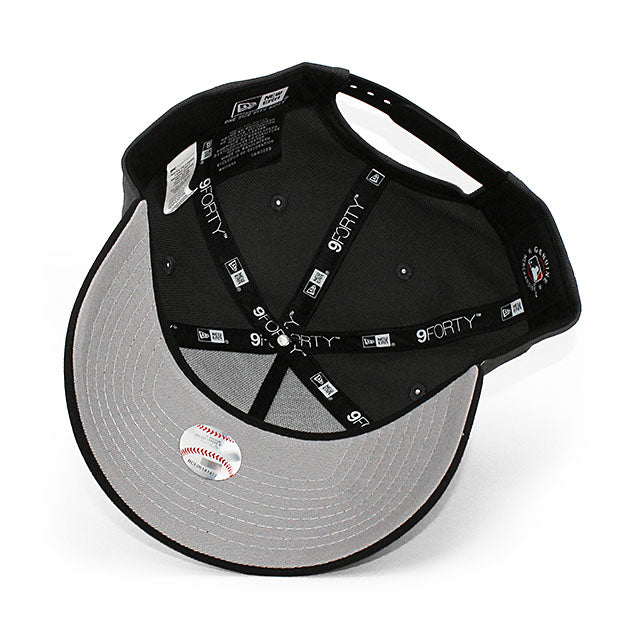 ニューエラ キャップ 9FORTY ロサンゼルス ドジャース MLB 2024 WORLD SERIES CHAMPIONS GREY BOTTOM A-FRAME SNAPBACK CAP GRAY