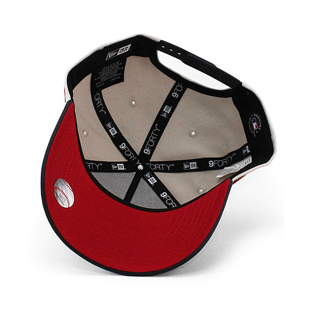 ニューエラ キャップ 9FORTY ロサンゼルス ドジャース MLB 2024 WORLD SERIES RED BOTTOM A-FRAME SNAPBACK CAP STONE