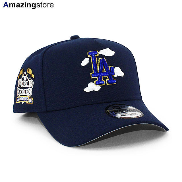 ニューエラ キャップ 9FORTY ロサンゼルス ドジャース MLB 2025 WORLD SERIES CHAMPIONS GREY BOTTOM A-FRAME SNAPBACK CAP NAVY