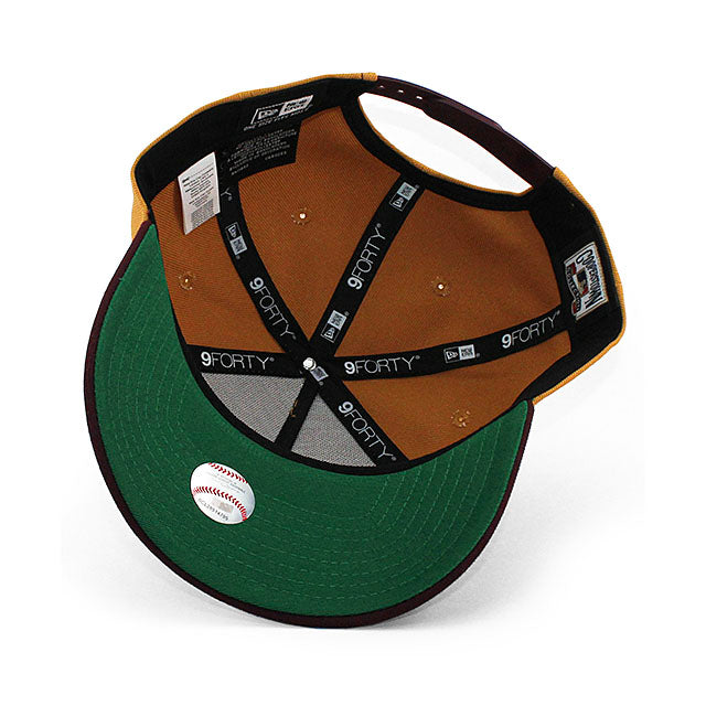 ニューエラ キャップ 9FORTY トロント ブルージェイズ MLB 20TH GREEN BOTTOM A-FRAME SNAPBACK CAP TAN
