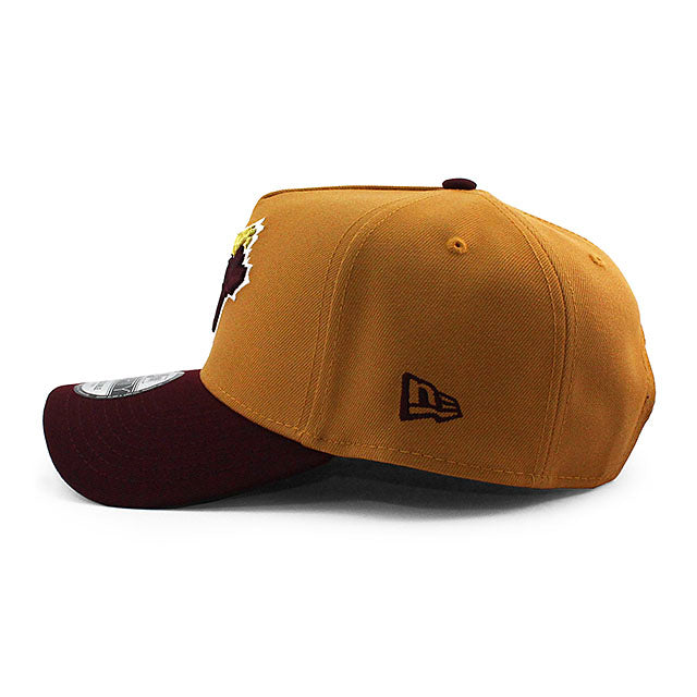ニューエラ キャップ 9FORTY トロント ブルージェイズ MLB 20TH GREEN BOTTOM A-FRAME SNAPBACK CAP TAN