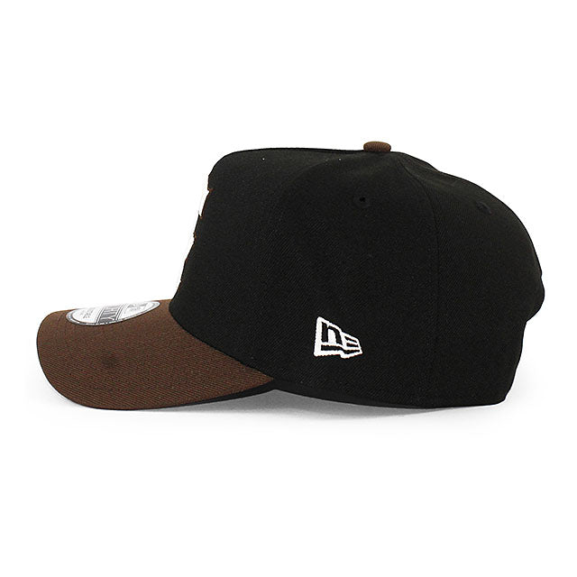 ニューエラ キャップ 9FORTY カリフォルニア エンゼルス MLB 25TH GREY BOTTOM A-FRAME SNAPBACK CAP BLACK