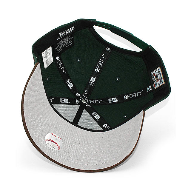 ニューエラ キャップ 9FORTY オークランド アスレチックス MLB 25TH GREY BOTTOM A-FRAME SNAPBACK CAP GREEN