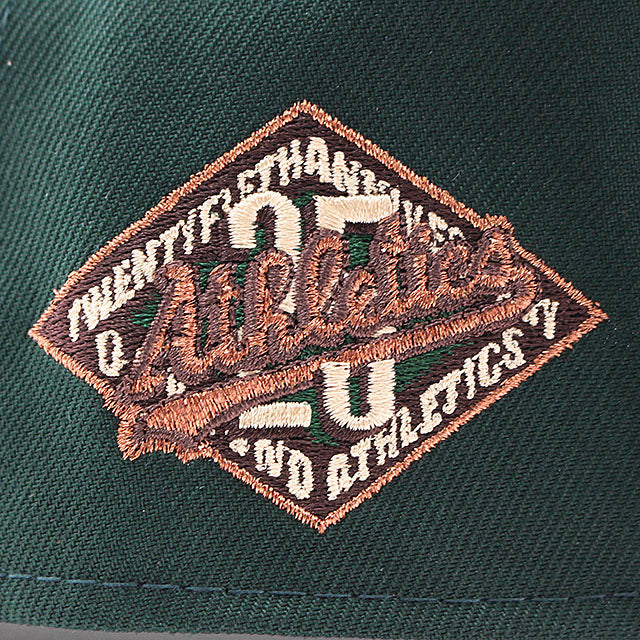 ニューエラ キャップ 9FORTY オークランド アスレチックス MLB 25TH GREY BOTTOM A-FRAME SNAPBACK CAP GREEN