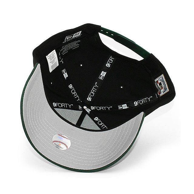 ニューエラ キャップ 9FORTY ミルウォーキー ブルワーズ MLB 25TH GREY BOTTOM A-FRAME SNAPBACK CAP BLACK