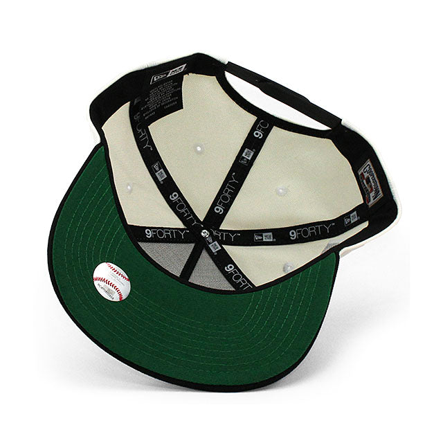 ニューエラ キャップ 9FORTY サンフランシスコ ジャイアンツ MLB 25YEAR KELLY GREEN BOTTOM A-FRAME SNAPBACK CAP CREAM