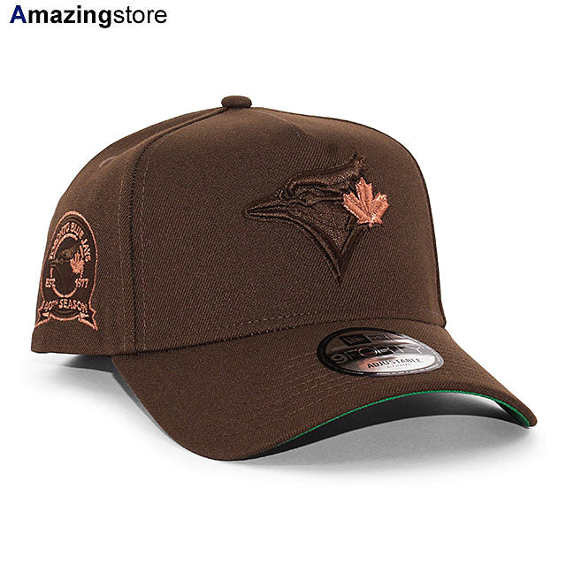 ニューエラ キャップ 9FORTY トロント ブルージェイズ MLB 40TH SEASON GREEN BOTTOM A-FRAME SNAPBACK CAP BROWN