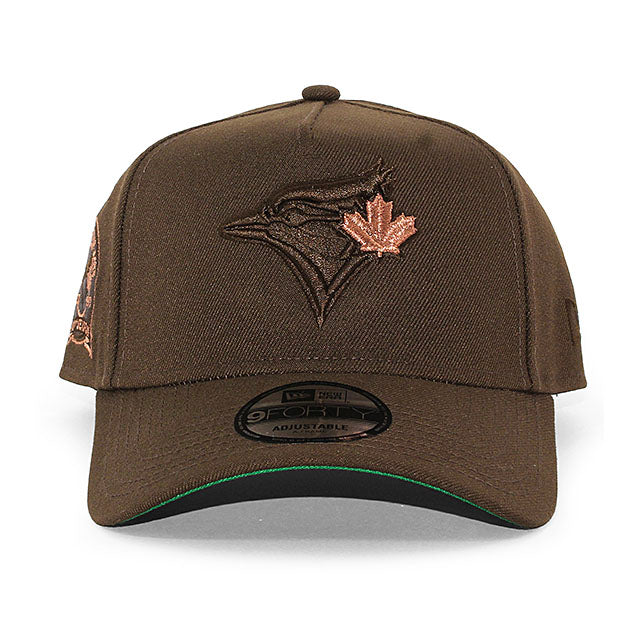 ニューエラ キャップ 9FORTY トロント ブルージェイズ MLB 40TH SEASON GREEN BOTTOM A-FRAME SNAPBACK CAP BROWN