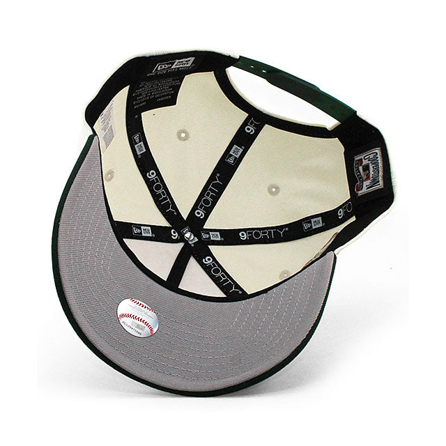 ニューエラ キャップ 9FORTY ロサンゼルス ドジャース MLB 40TH GREY BOTTOM A-FRAME SNAPBACK CAP CREAM