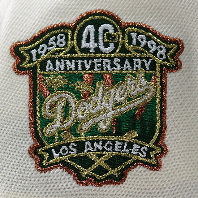 ニューエラ キャップ 9FORTY ロサンゼルス ドジャース MLB 40TH GREY BOTTOM A-FRAME SNAPBACK CAP CREAM