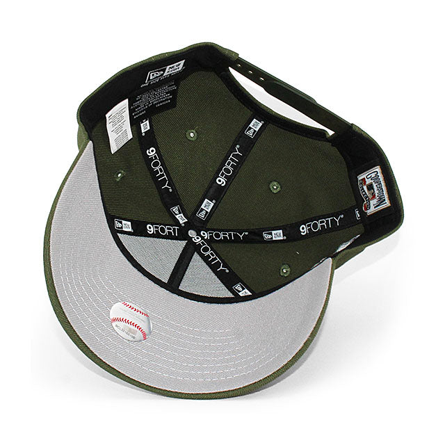 ニューエラ キャップ 9FORTY ロサンゼルス ドジャース MLB UPSIDE DOWN 40TH GREY BOTTOM A-FRAME SNAPBACK CAP GREEN
