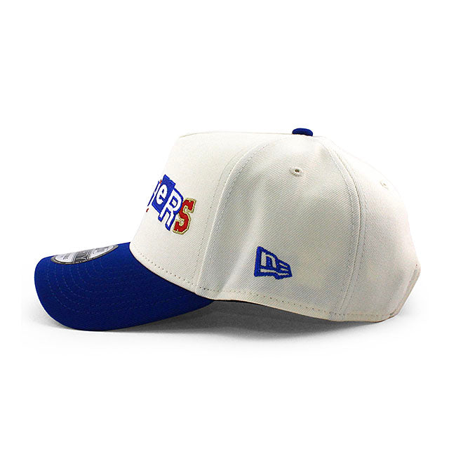 ニューエラ キャップ 9FORTY ロサンゼルス ドジャース MLB 40TH GREY BOTTOM A-FRAME SNAPBACK CAP CREAM