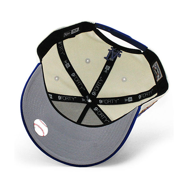 ニューエラ キャップ 9FORTY スナップバック ロサンゼルス ドジャース MLB 40TH GREY BOTTOM A-FRAME SNAPBACK CAP CREAM