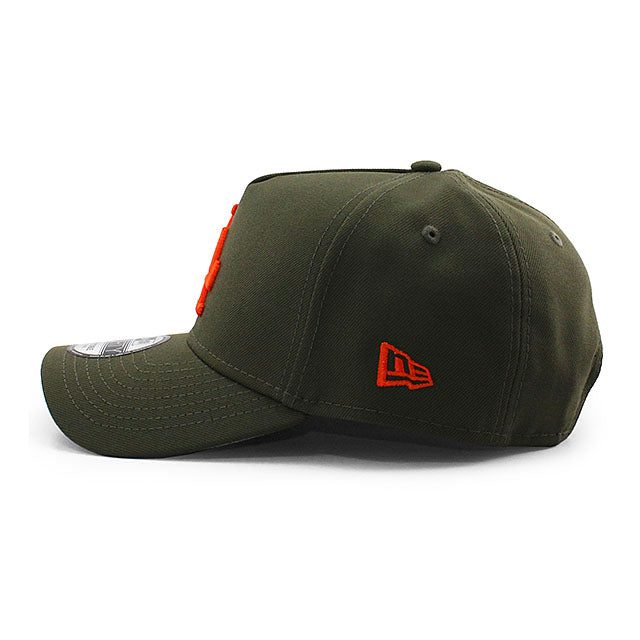 ニューエラ キャップ 9FORTY ロサンゼルス ドジャース MLB 40TH GREY BOTTOM A-FRAME SNAPBACK CAP OLIVE