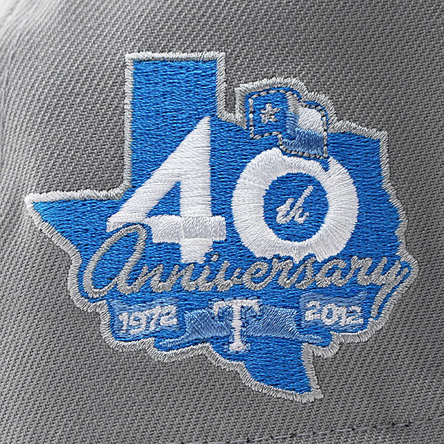 ニューエラ キャップ 9FORTY テキサス レンジャーズ MLB 40TH LT BLUE BOTTOM A-FRAME SNAPBACK CAP GRAY